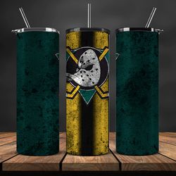 anaheim mighty ducks tumbler warp, ncca tumbler warp, sport tumbler png ,instant download 04