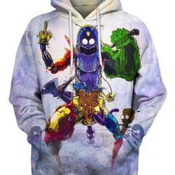 crazy pickle rick rick and morty 3d hoodie n98