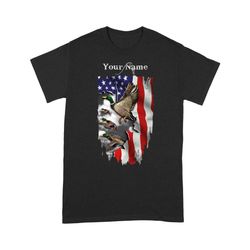 custom name american flag duck hunting t-shirt, personalized legendary duck hunter shirt &8211 nqs1190