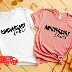 anniversary shirt, personalized anniversary shirt, wedding anniversary t-shirt, custom anniversary gift shirt, couple an