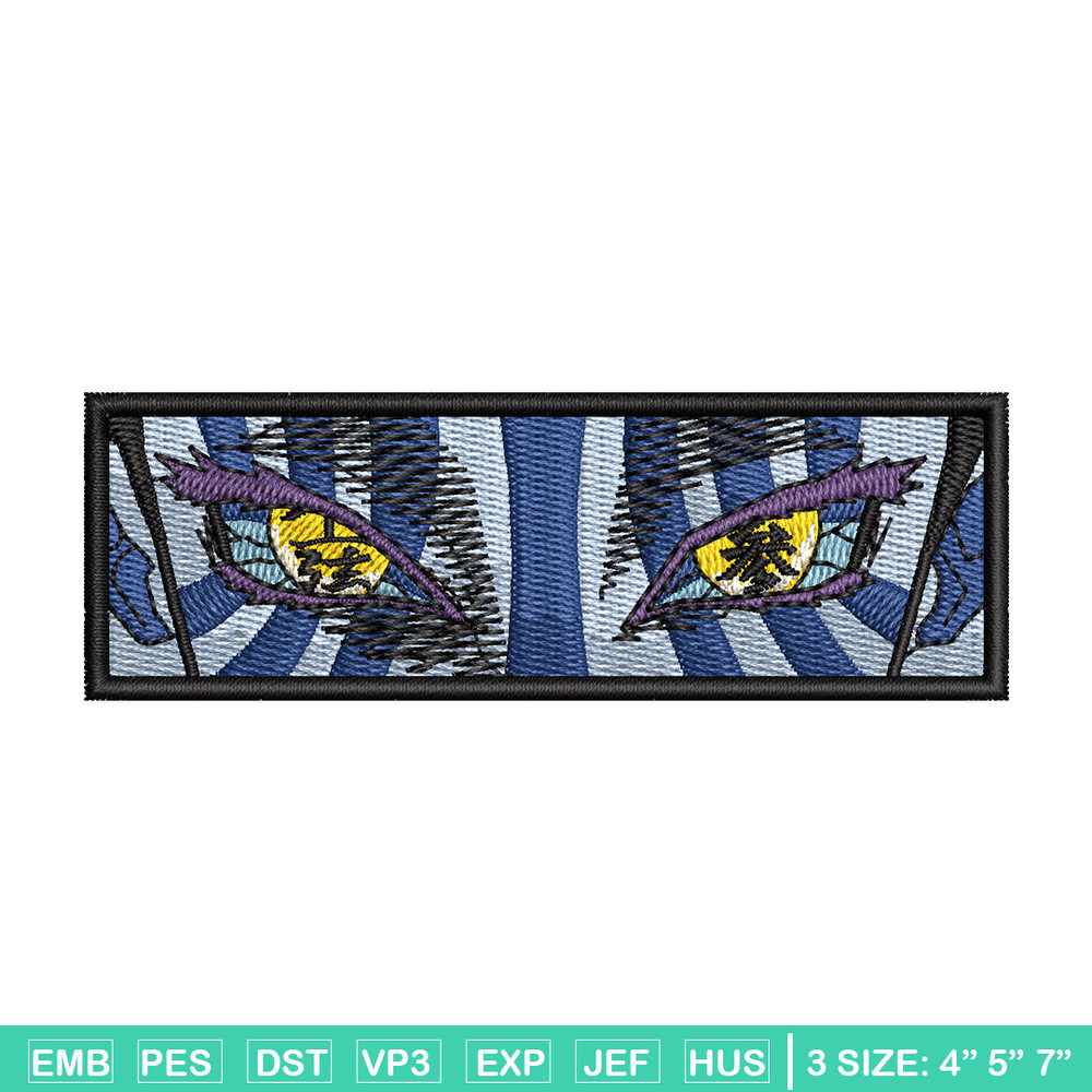 Akaza eyes embroidery design, Demon slayer embroidery, Anime design, Embroidery shirt, Embroidery file, Digital download.jpg