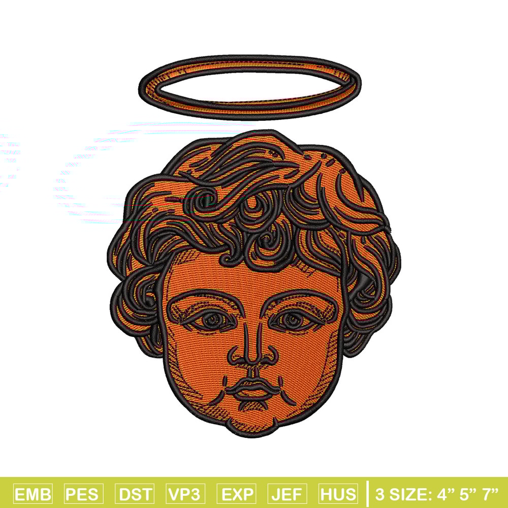 Angel baby embroidery design, Angel embroidery, Embroidery file, Embroidery shirt, Emb design, Digital download.jpg