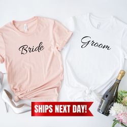 bride and groom shirt - wedding shirt - bride groom shirt set - just married shirt - honeymoon t-shirts - mr mrs shirt -