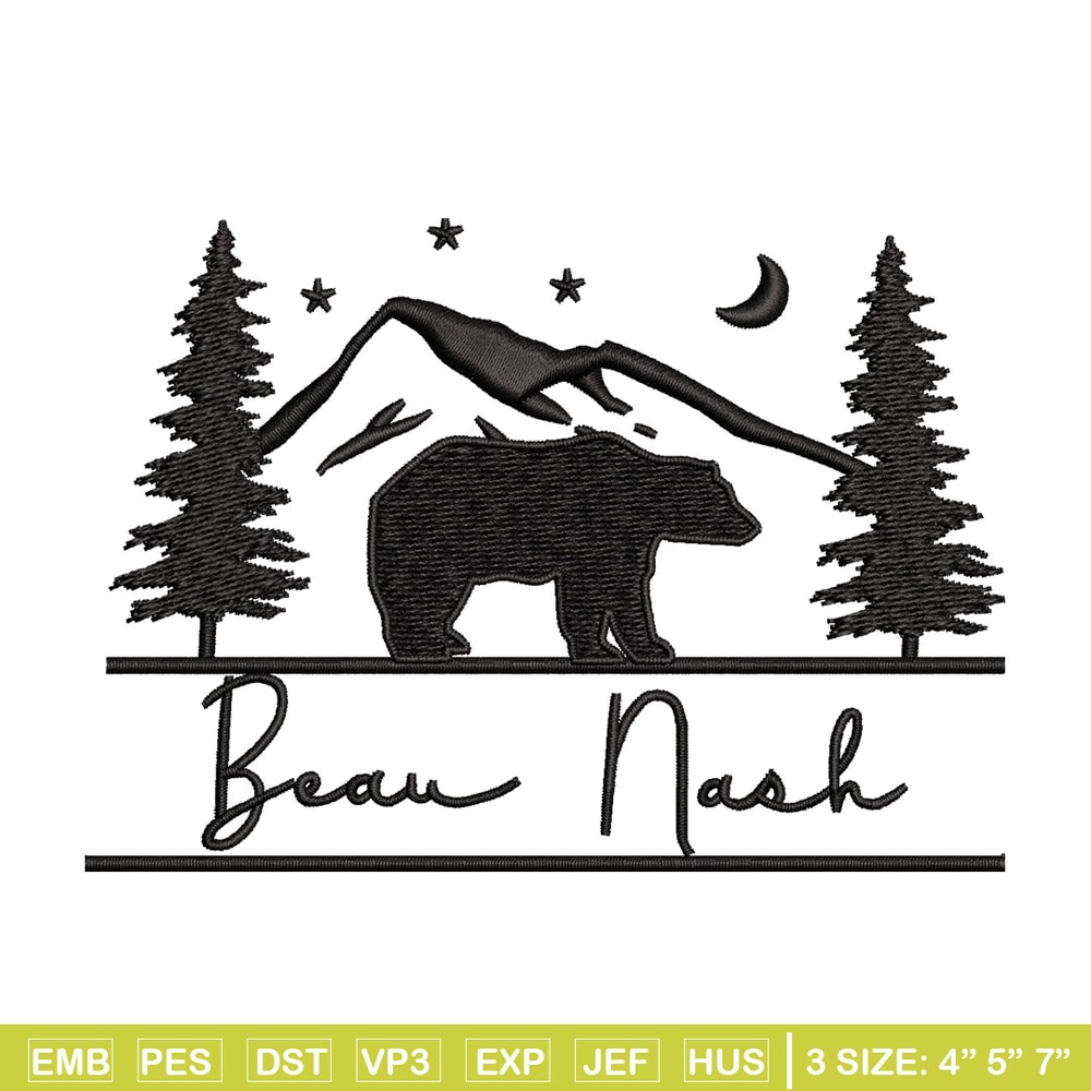 Beau nask embroidery design, Logo embroidery, Embroidery file, Embroidery shirt, Emb design, Digital download.jpg