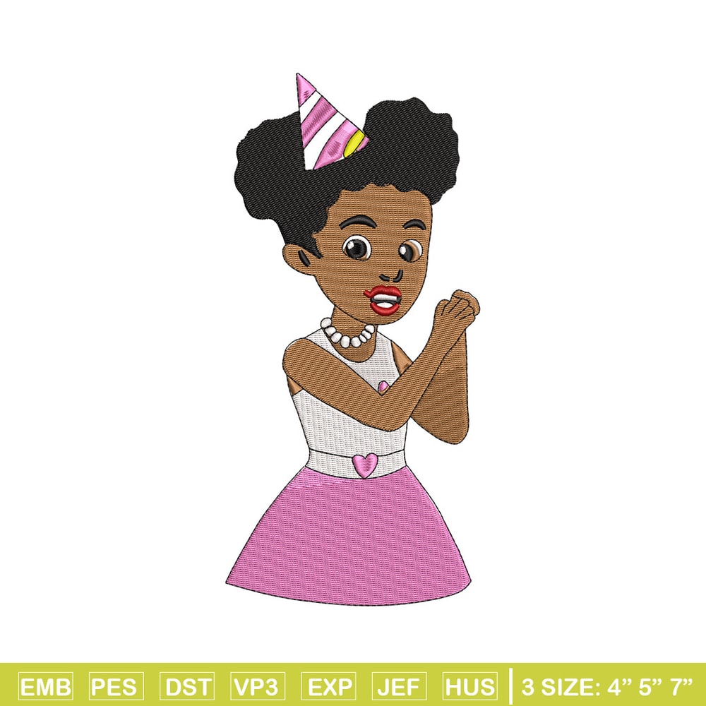 Black girl embroidery design, Gracies Coner embroidery,Embroidery file,Embroidery shirt, Emb design, Digital download.jpg