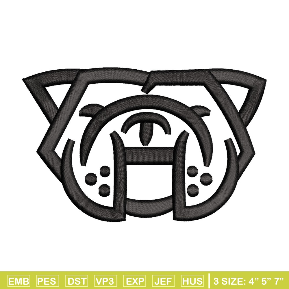 Bull dog embroidery design, Bull embroidery, Embroidery file, Embroidery shirt, Emb design, Digital download.jpg