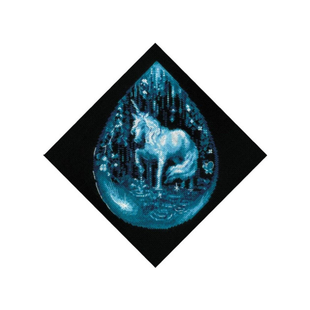 Cross Stitch Kit - Unicorn Tear - Embroidery Kit - Needlework Kit - DIY Kit.jpg
