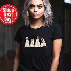 halloween shirt, halloween t-shirt, halloween ghost dog shirt, dog lovers t, fall shirts, ghost shirt, ghost dog shirt,