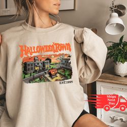 halloween town est 1998 sweatshirt, vintage halloweentown sweatshirt, pumpkin halloweentown shirt, halloween party, gift