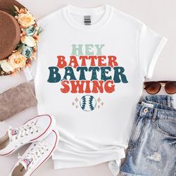hey batter batter swing tee - baseball shirt - baseball game tee - ballpark shirt - baseball mom shirt - baseball season
