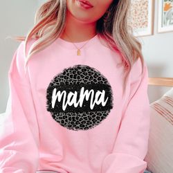 leopard print mama sweatshirt, cheetah mama sweatshirt for mother's day, gifts for mom, cute mama gift for mothers day,