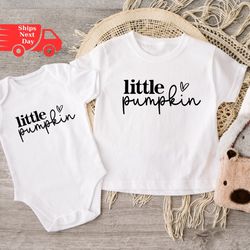 little pumpkin toddler shirt - halloween kids shirt - vintage natural toddler tee