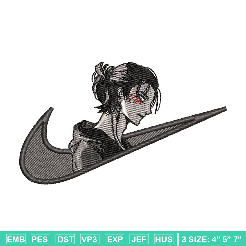 Eren x nike embroidery design, Aot embroidery, Nike design, Embroidery shirt, Embroidery file, Digital download.jpg