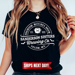 sanderson sister brewing co shirt, premium witches brew, salem witch shirt, sanderson sister shirt, halloween tshirt, ho