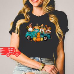 thanksgiving gnome shirt, gnome shirt, pumpkin shirt, cute thanksgiving tee, happy thanksgiving shirt, hello fall, thank
