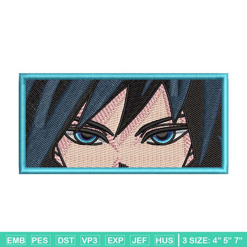 Giyu blue embroidery design, Giyu embroidery, Anime design, Embroidery shirt, Embroidery file, Digital download.jpg
