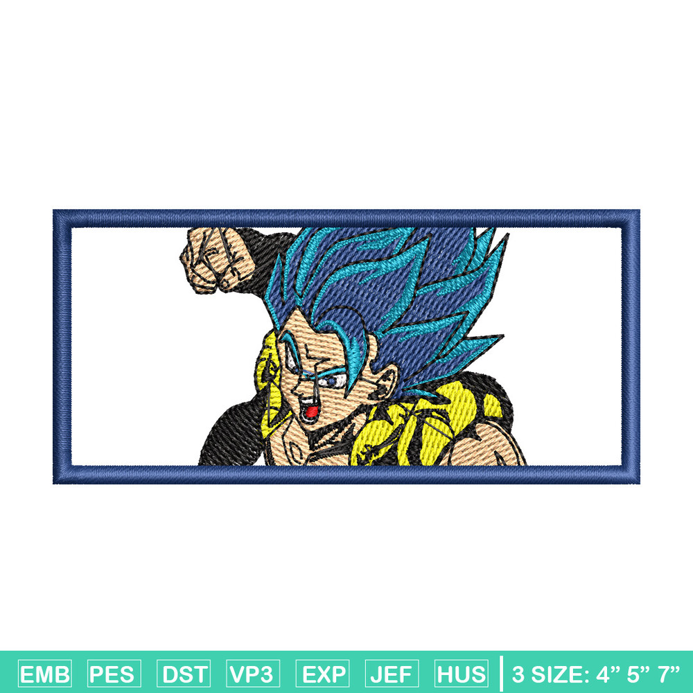Gogeta embroidery design, Dragonball embroidery, Anime design, Embroidery shirt, Embroidery file,Digital download.jpg