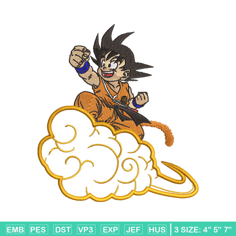 Goku child embroidery design, Dragonball embroidery, Anime design, Embroidery shirt, Embroidery file, Digital download.jpg