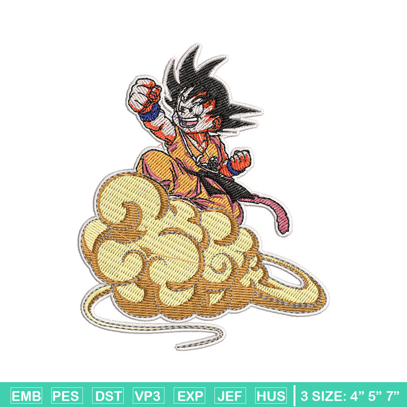 Goku kid embroidery design, Dragonball embroidery, Anime design, Embroidery shirt, Embroidery file, Digital download.jpg