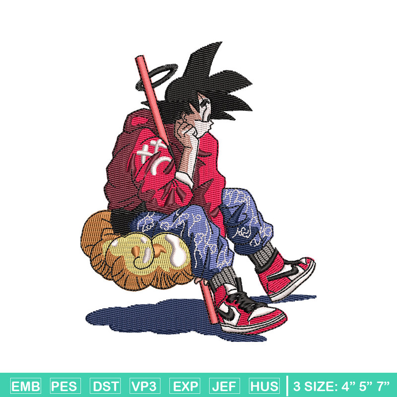 Goku man embroidery design, Dragonball embroidery, Anime design, Embroidery shirt, Embroidery file, Digital download.jpg