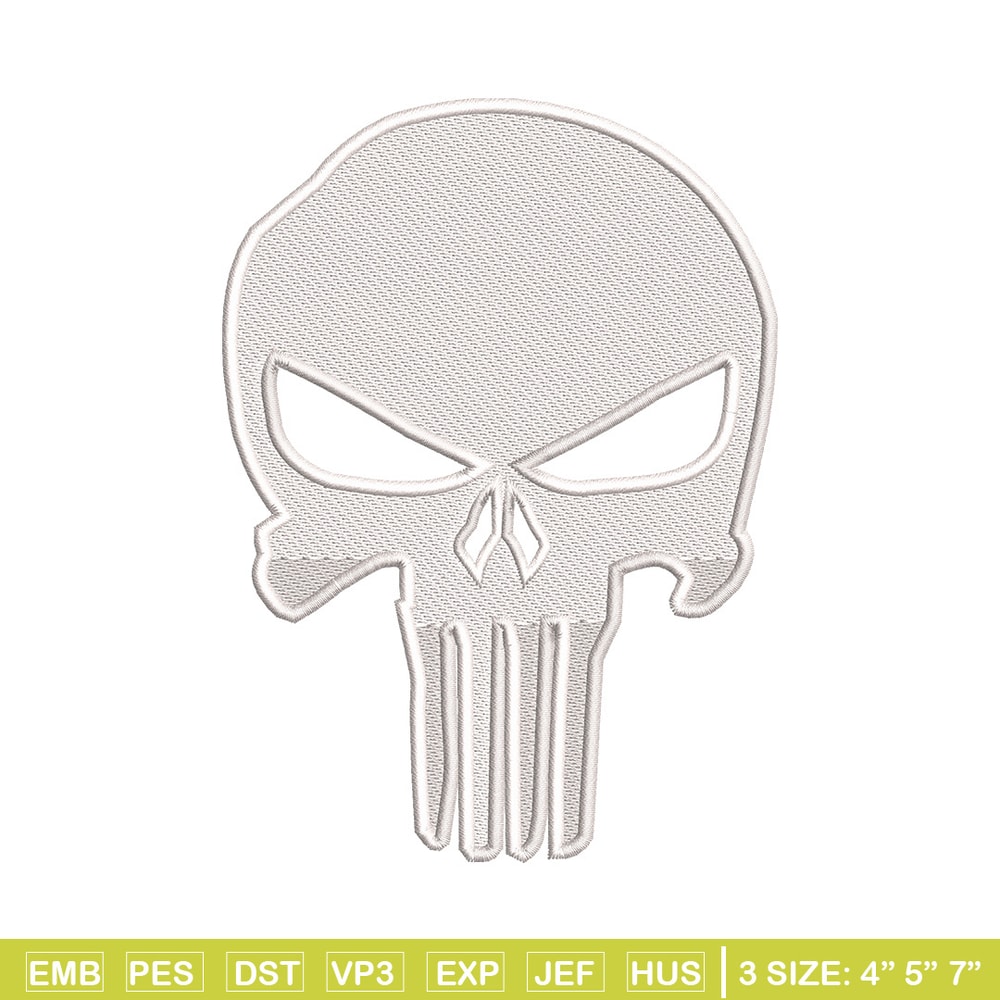 Head skeleton embroidery design, Skeleton embroidery, Emb design, Embroidery shirt, Embroidery file, Digital download.jpg