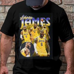 vintage lebron james tshirt - vintage lebron james bootleg classic graphic t-shirt - gift for women and men unisex t-shi