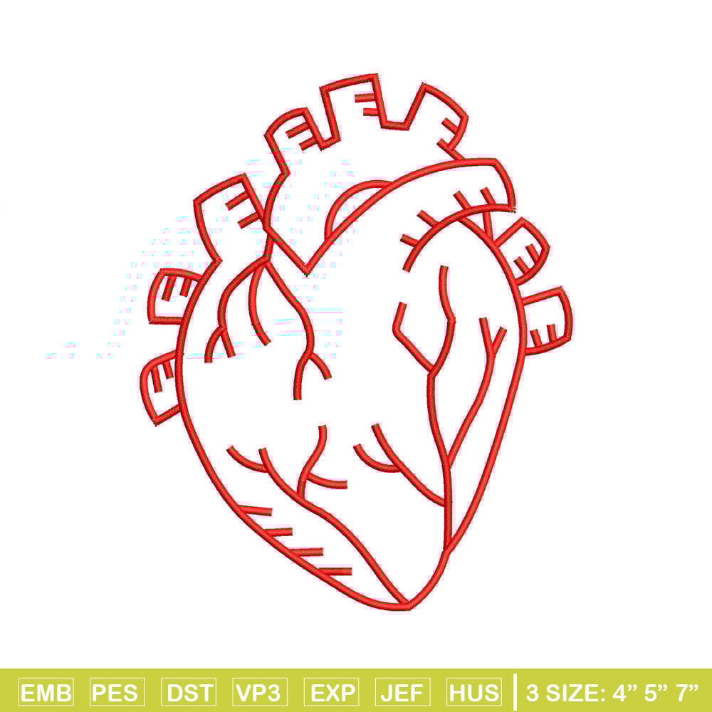 Heart real life embroidery design, Heart embroidery, Embroidery file, Embroidery shirt, Emb design, Digital download.jpg