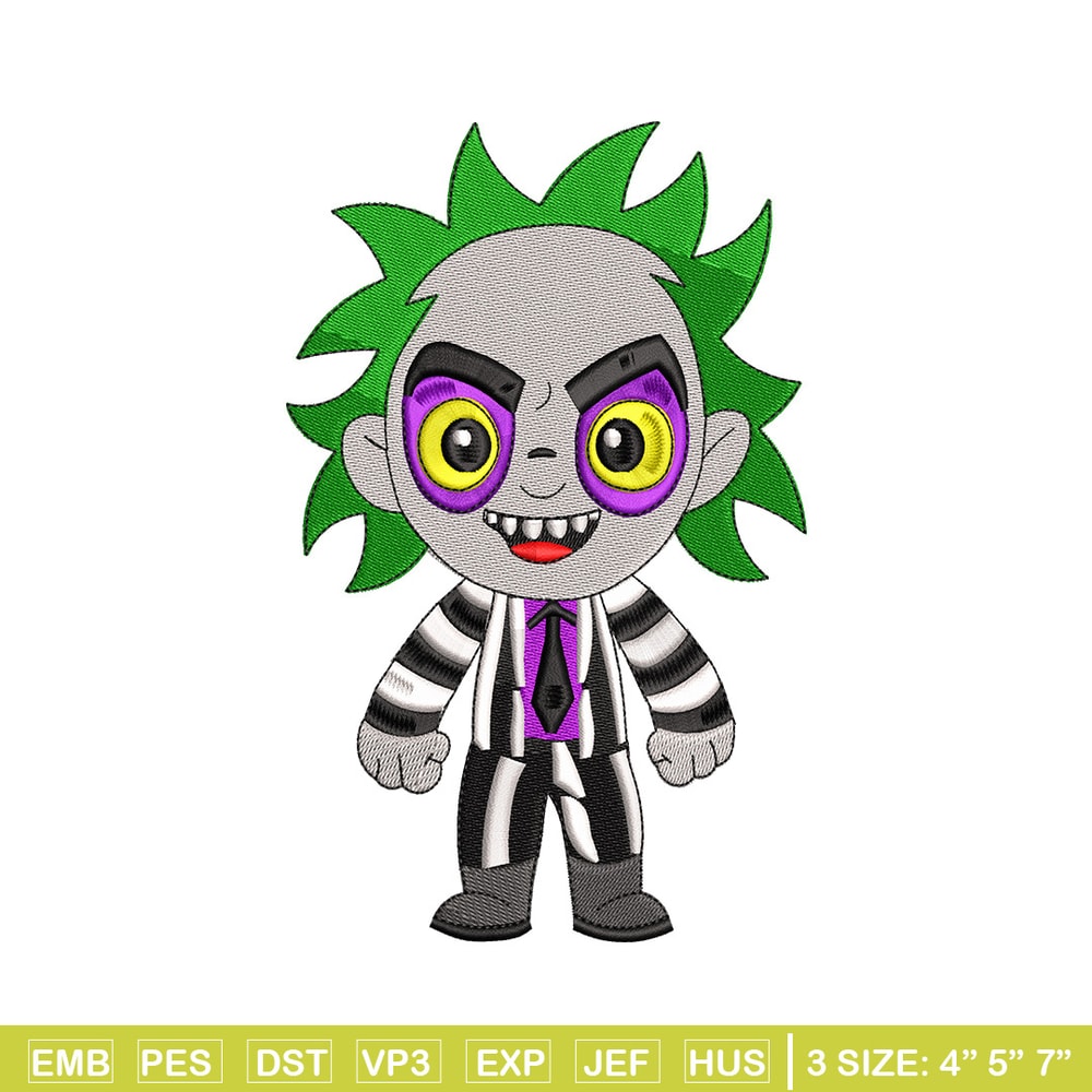 Horror chibi embroidery design, Horror embroidery, Embroidery file,Embroidery shirt, Emb design, Digital download.jpg