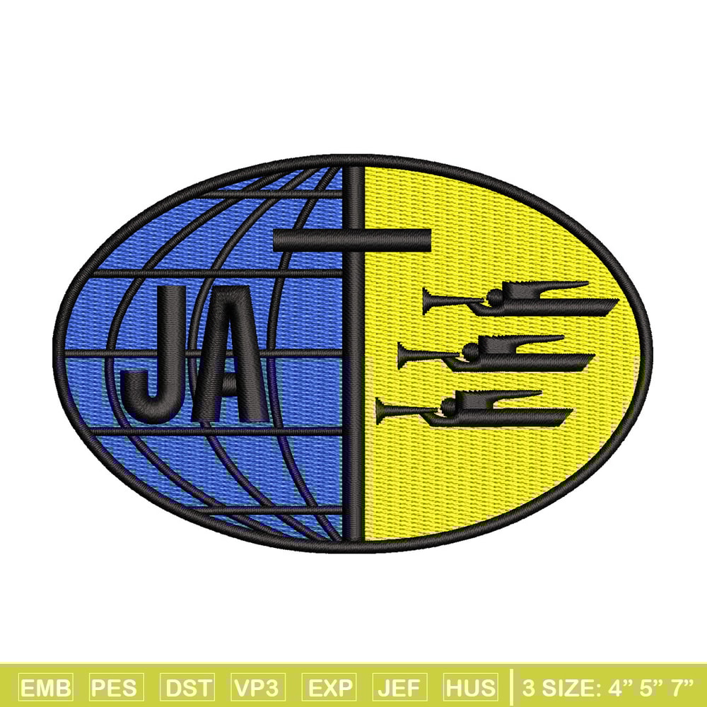 Ja logo embroidery design, Logo embroidery, Embroidery file, Embroidery shirt, Emb design, Digital download.jpg