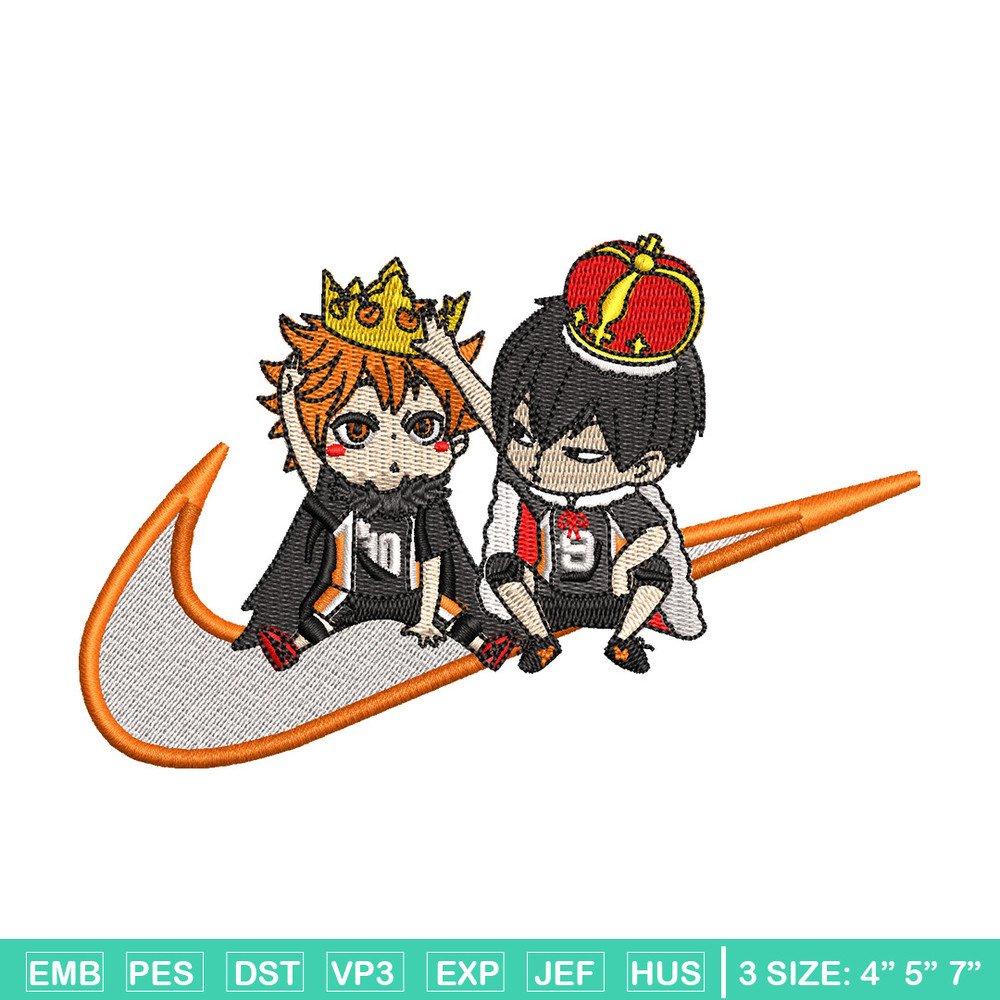 Hinata tobio nike embroidery design, Haikyu embroidery, Nike design, Embroidery shirt, Embroidery file, Digital download.jpg