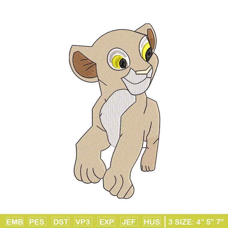 Lion cartoon embroidery design, Lion king embroidery, Emb design, Embroidery shirt, Embroidery file, Digital download.jpg