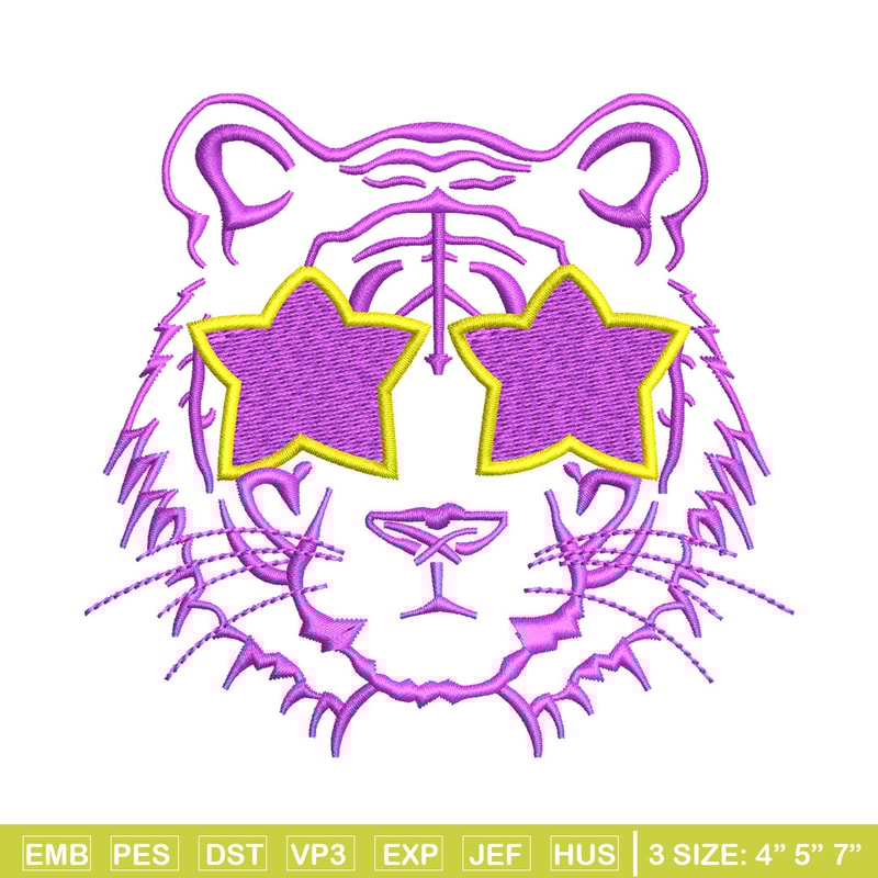 Lion face star embroidery design, Lion embroidery, Embroidery file, Embroidery shirt, Emb design, Digital download.jpg