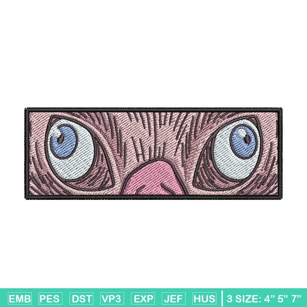 Inosuke mask embroidery design, Inosuke embroidery, Embroidery shirt, Embroidery file, Anime design, Digital download.jpg