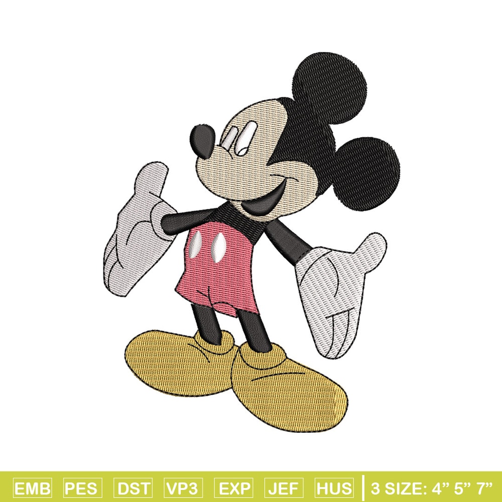 Mickey mouse embroidery design, Mickey embroidery, Embroidery file, Embroidery shirt, Emb design, Digital download.jpg