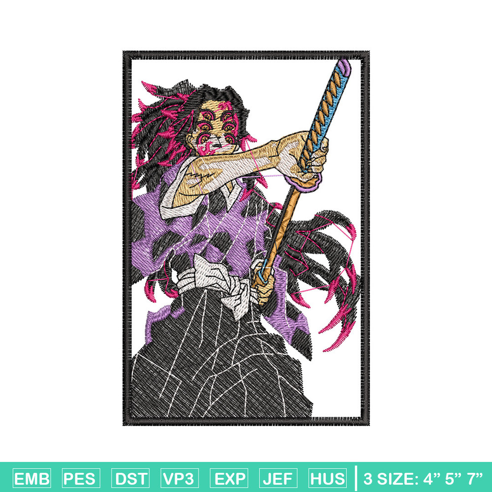 Kokushibo embroidery design, Demon slayer embroidery, Anime design, Embroidery shirt, Embroidery file, Digital download.jpg