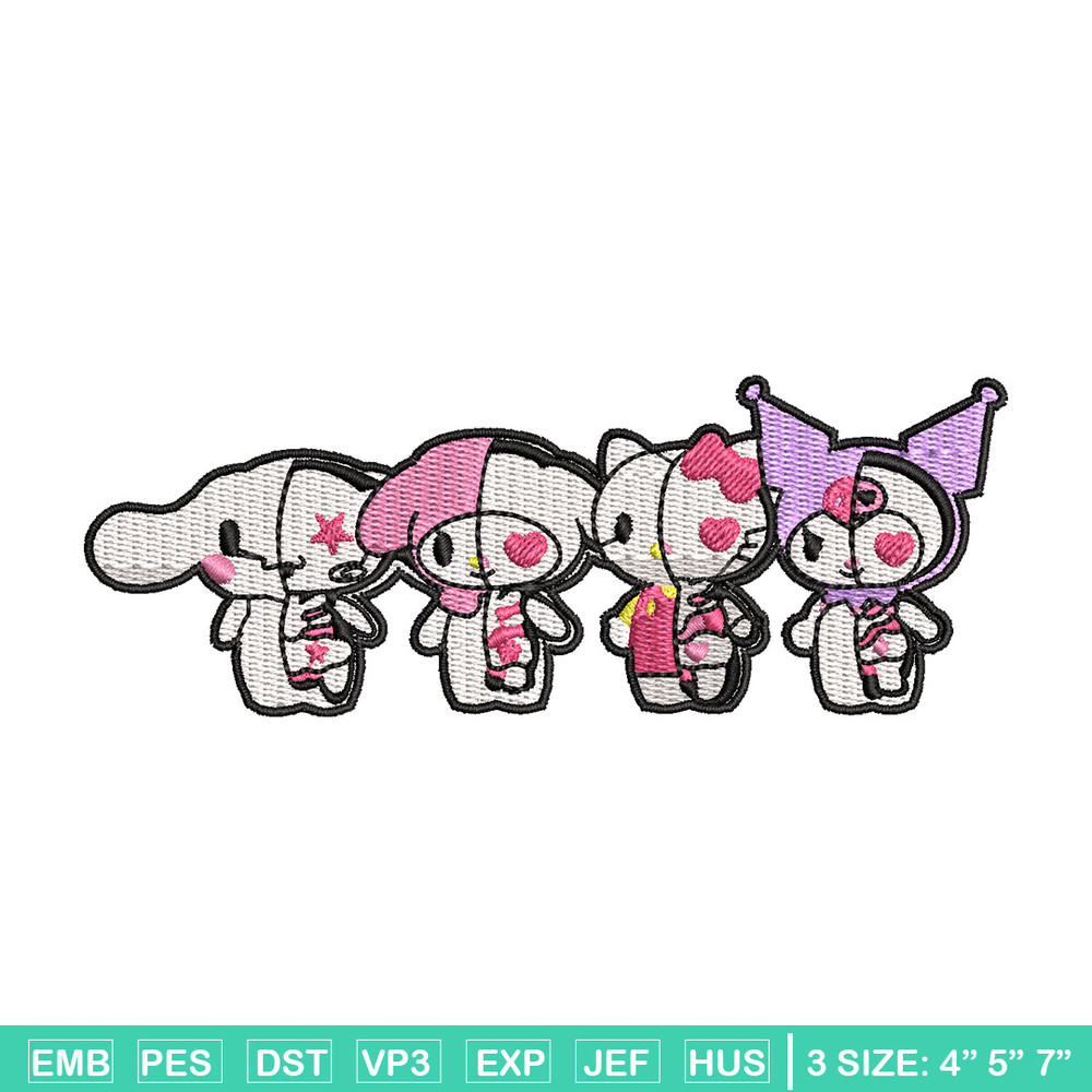 Kuromi chibi cute embroidery design, Kuromi embroidery, Anime design, Embroidery shirt,Embroidery file,Digital download.jpg