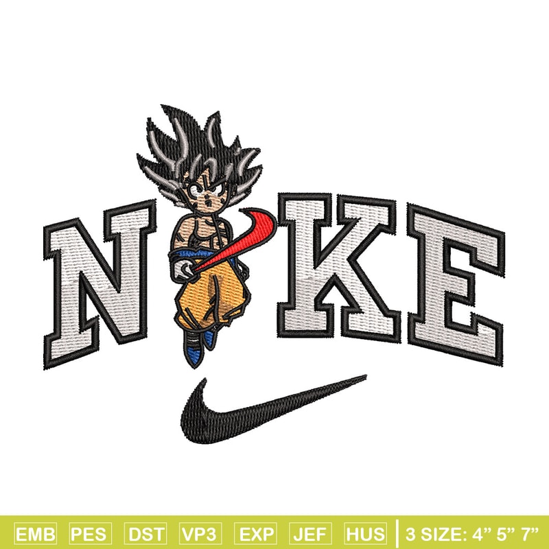 Nike goku embroidery design, Dragonball embroidery, Nike design, Embroidery shirt, Embroidery file, Digital download.jpg