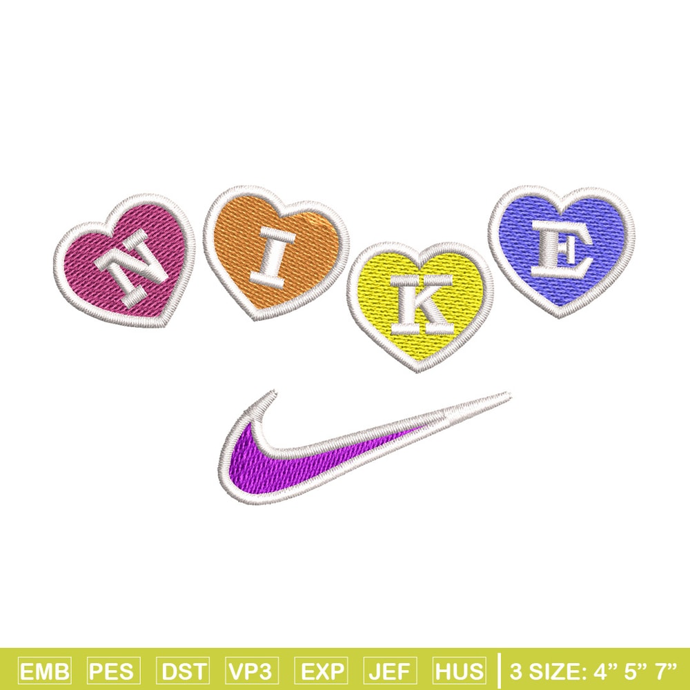 Nike heart embroidery design, Logo embroidery, Nike design, Embroidery shirt, Embroidery file, Digital download.jpg