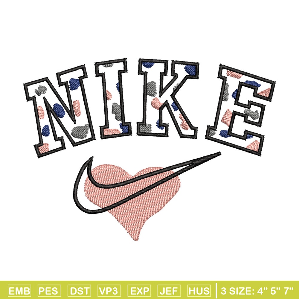 Nike heart embroidery design, Nike embroidery, Nike design, Embroidery shirt, Embroidery file,Digital download.jpg