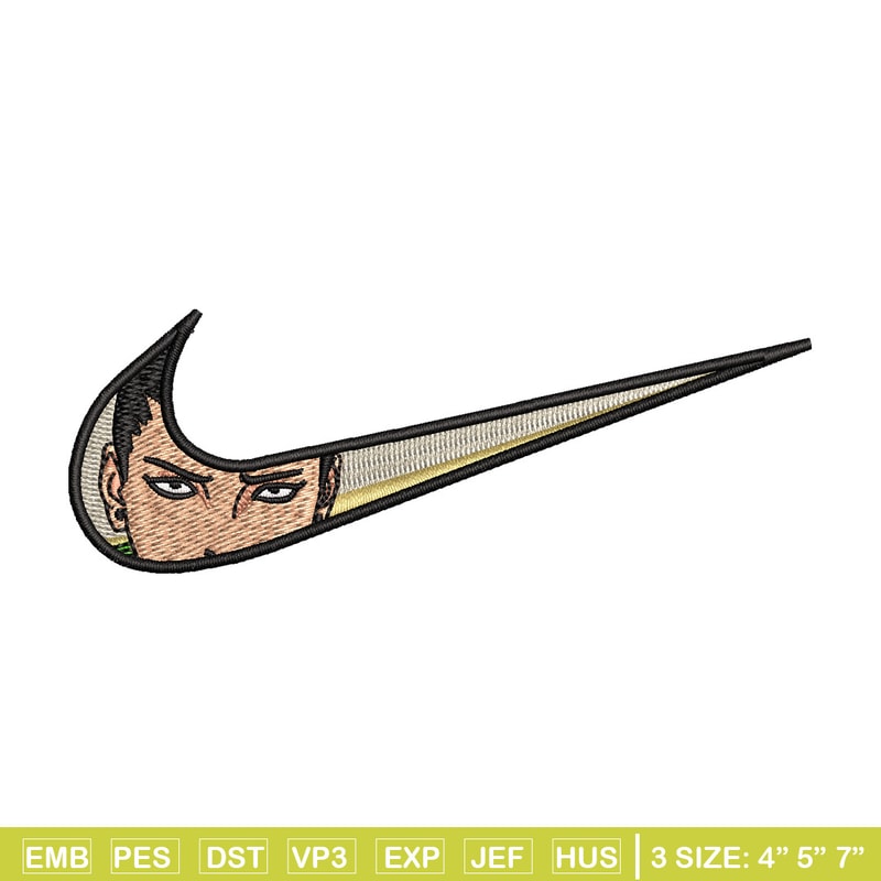 Nike shikamaru embroidery design, Naruto embroidery, Nike design, Embroidery shirt, Embroidery file, Digital download.jpg