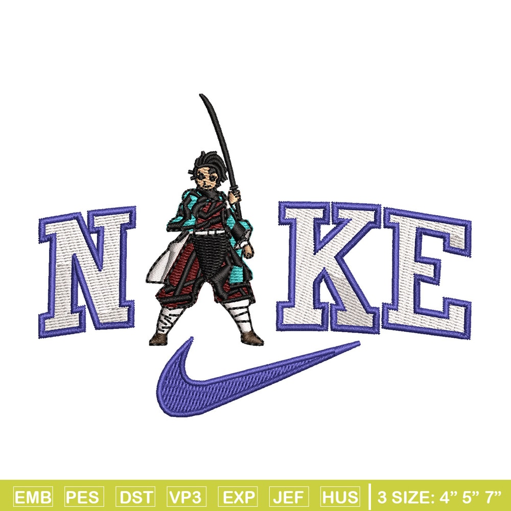 Nike tanjiro embroidery design, Tanjiro embroidery, Nike design, Embroidery shirt, Embroidery file, Digital download.jpg