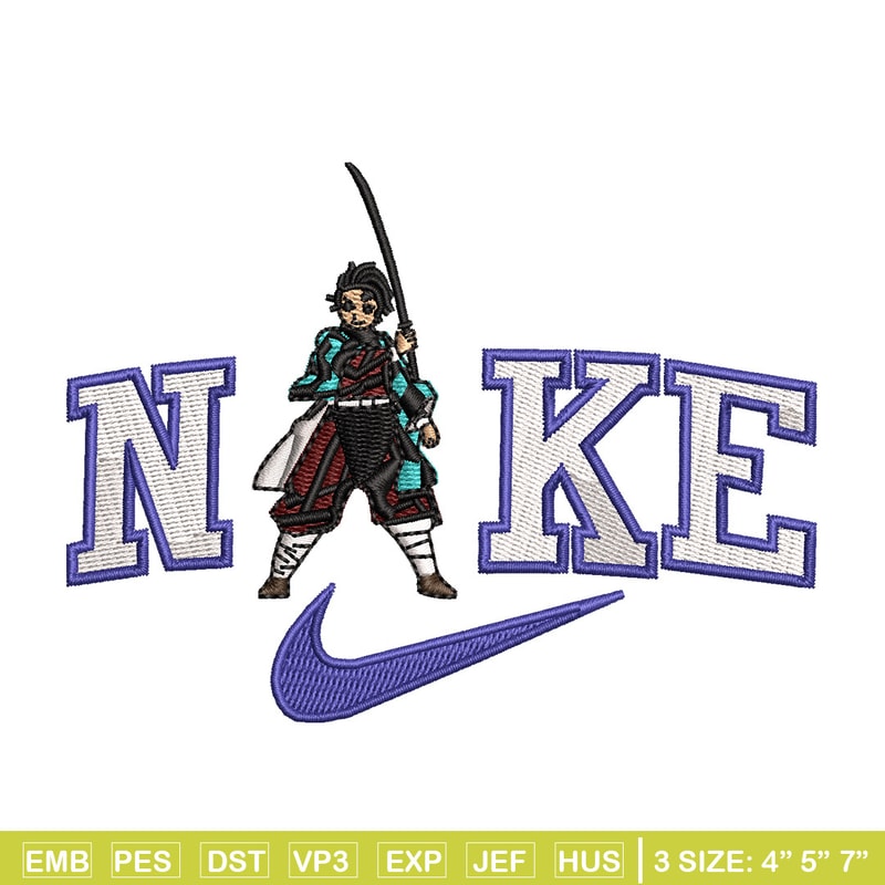 Nike tanjiro embroidery design, Tanjiro embroidery, Nike design, Embroidery shirt, Embroidery file, Digital download.jpg
