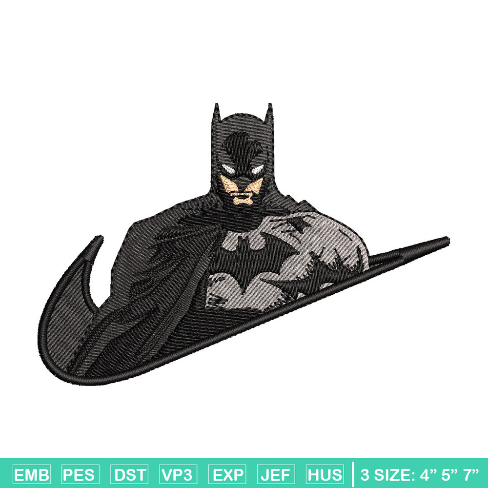 Nike batman embroidery design, Batman embroidery, Nike design, Embroidery shirt, Embroidery file, Digital download.jpg