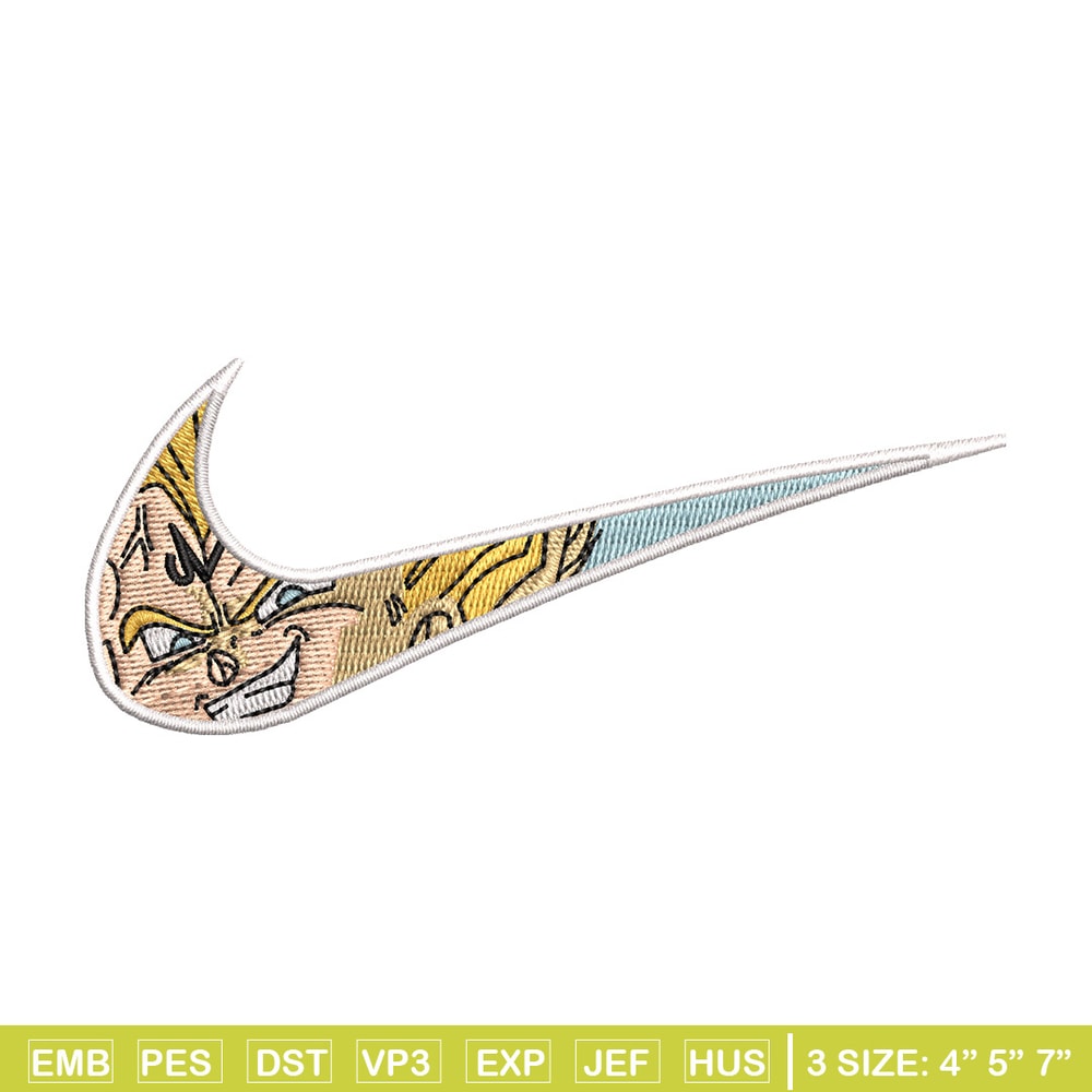 Nike vegeta embroidery design, Dragonball embroidery, Nike design, Embroidery shirt, Embroidery file, Digital download.jpg