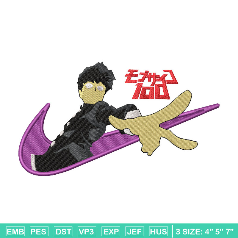 Nike x mob embroidery design, Mob psycho embroidery, Nike design, Embroidery shirt, Embroidery file, Digital download.jpg