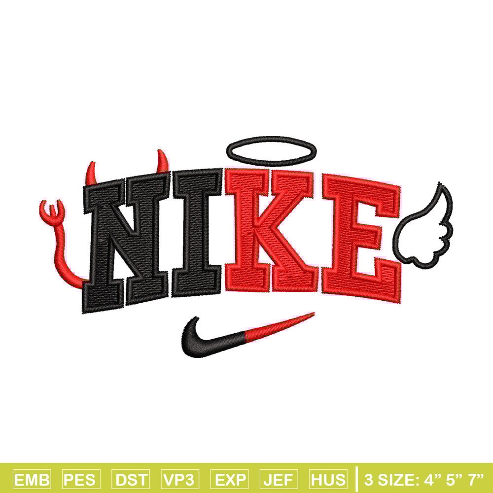 Nike x evil embroidery design, Evil embroidery, Nike design, Embroidery shirt, Embroidery file, Digital download.jpg