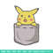 Pikachu bag embroidery design, Pokemon embroidery, Anime design, Embroidery file, Digital download, Embroidery shirt.jpg