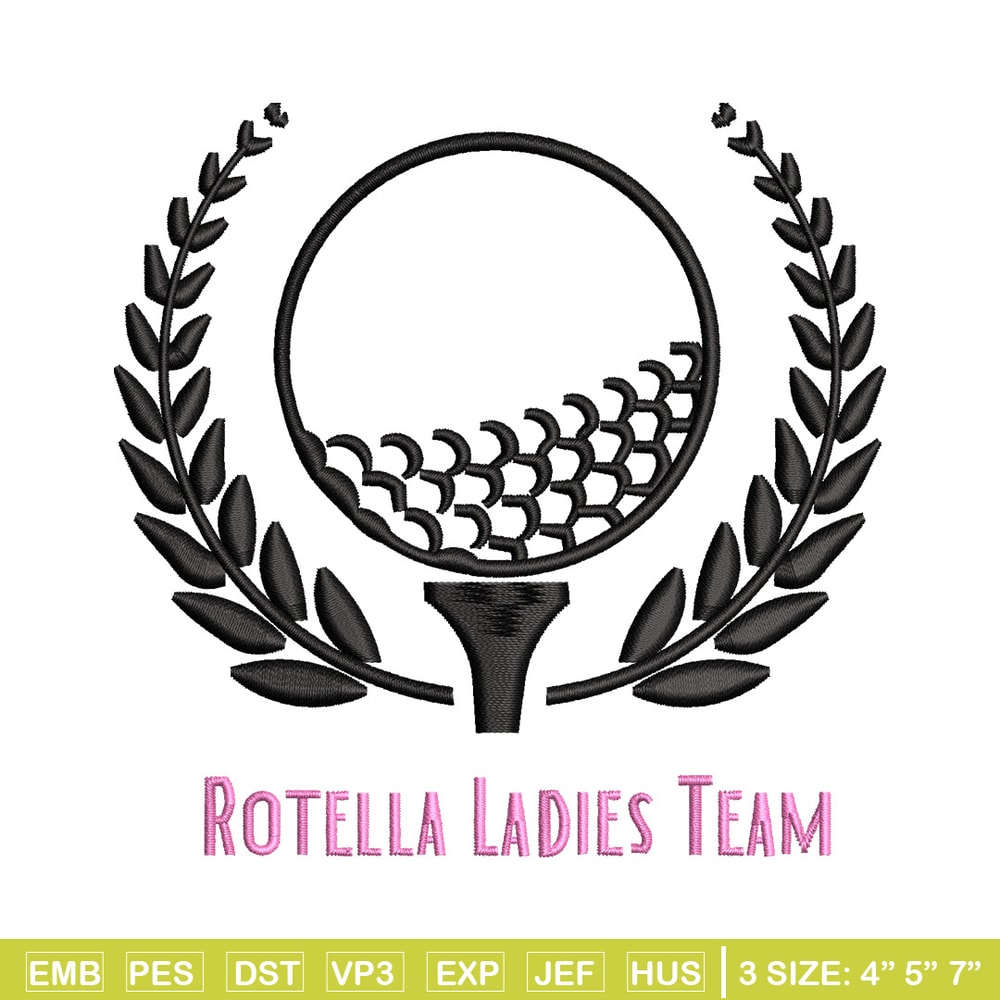 Rotella ladies team embroidery design, Sport embroidery, Emb design, Embroidery shirt, Embroidery file, Digital download.jpg