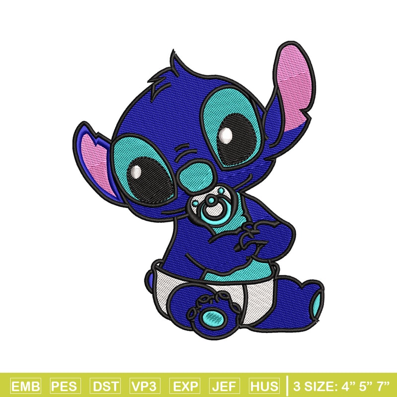 Stitch baby embroidery design, Stitch embroidery, Embroidery file, Embroidery shirt, Emb design, Digital download.jpg