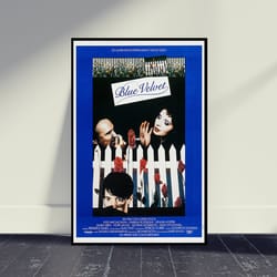 blue velvet movie poster wall art, room decor, home decor, art poster for gift, vintage movie poster, movie print